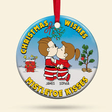 Load image into Gallery viewer, Personalized Cartoon Couple Christmas Ornament - Unique Holiday Gift for Valentine&#39;s Day Gifts Ornament PopCulturePrints

