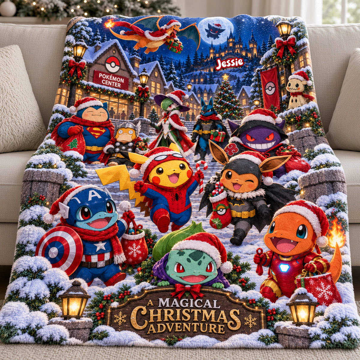 Magical Christmas Adventure Blanket - Personalized Gifts For Christmas 01ttta131026 Blanket PopCulturePrints