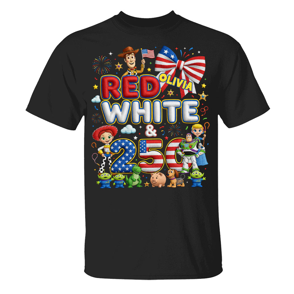 Celebrate Freedom with Style - Red, White & 250 Anniversary Shirt - Personalized Gift for Patriots