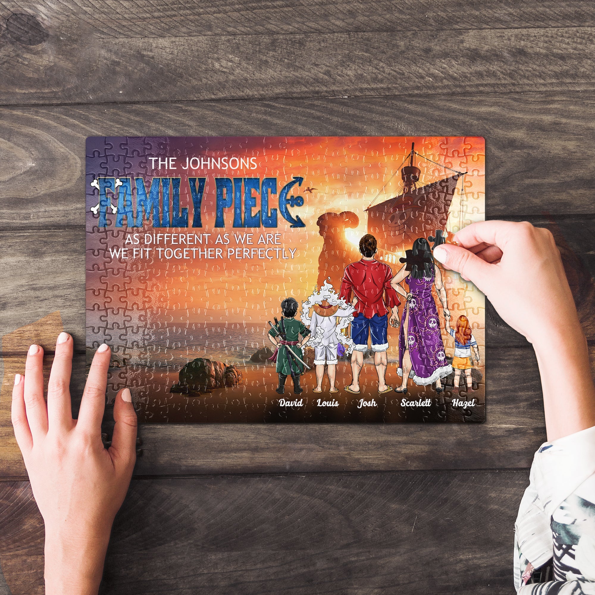 Custom Family Jigsaw Puzzle - Perfect Fit for Unique Families Jigsaw Puzzles PopCulturePrints