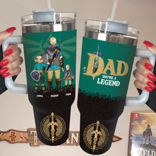 Load image into Gallery viewer, Legendary Dad Personalized Tumbler - Custom Names Tumbler Cup PopCulturePrints
