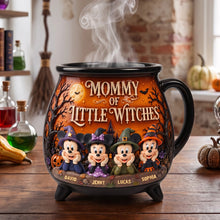 Load image into Gallery viewer, Magic in Every Sip: Personalized Little Witches Cauldron Mug - Perfect Gift for Halloween Enthusiasts
