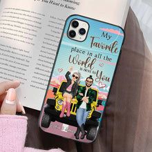 Load image into Gallery viewer, Personalized Couple Phone Case - My Favorite Place in the World is Next to You
