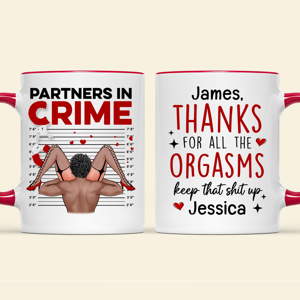 Personalized Partners in Crime Coffee Mug for Couples Coffee Mug PopCulturePrints