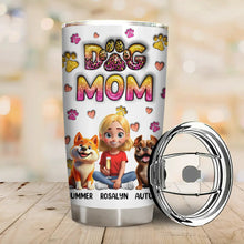Load image into Gallery viewer, Best Dog Mom Ever - Personalized 3D Inflated Effect Printed Tumbler for Dog Lovers Tumbler PopCulturePrints
