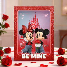 Load image into Gallery viewer, Be Mine - Personalized Couple Acrylic Plaque for Lovers Shaped Plaques PopCulturePrints
