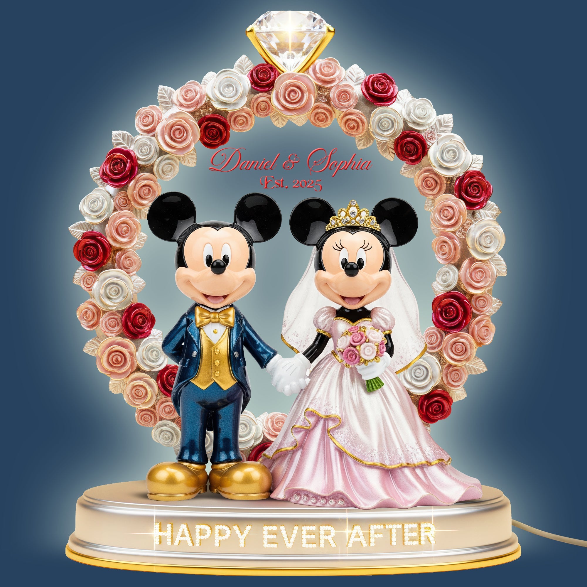 “Happily Ever After” - Personalized Light Box Gift for Couples Light Box PopCulturePrints