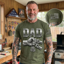 Load image into Gallery viewer, The Veteran. The Myth. The Legend. - Patriotic Veteran Dad Shirt - Personalized Gift For Dad, Grandpa &amp; Veteran Dads AOP Products PopCulturePrints
