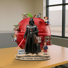 Load image into Gallery viewer, Galactic Teacher Acrylic Plaque - Personalized Gifts for Teachers Shaped Plaques PopCulturePrints
