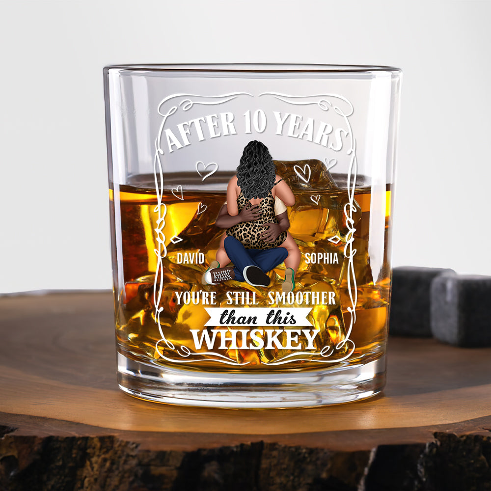 Personalized Couple Whiskey Glass - After 10 Years Whiskey Glass PopCulturePrints