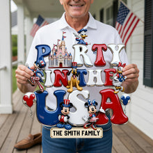 Load image into Gallery viewer, Celebrate the USA: Personalized American Fun Acrylic Sign - Perfect Gift for Patriots
