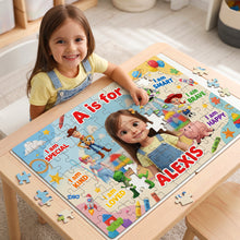 Load image into Gallery viewer, Creating Smiles - Custom Photo Jigsaw Puzzle, Personalized Gift for Kids
