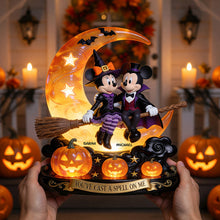 Load image into Gallery viewer, You've Cast a Spell On Me - Personalized Halloween Acrylic Light Box for Couples
