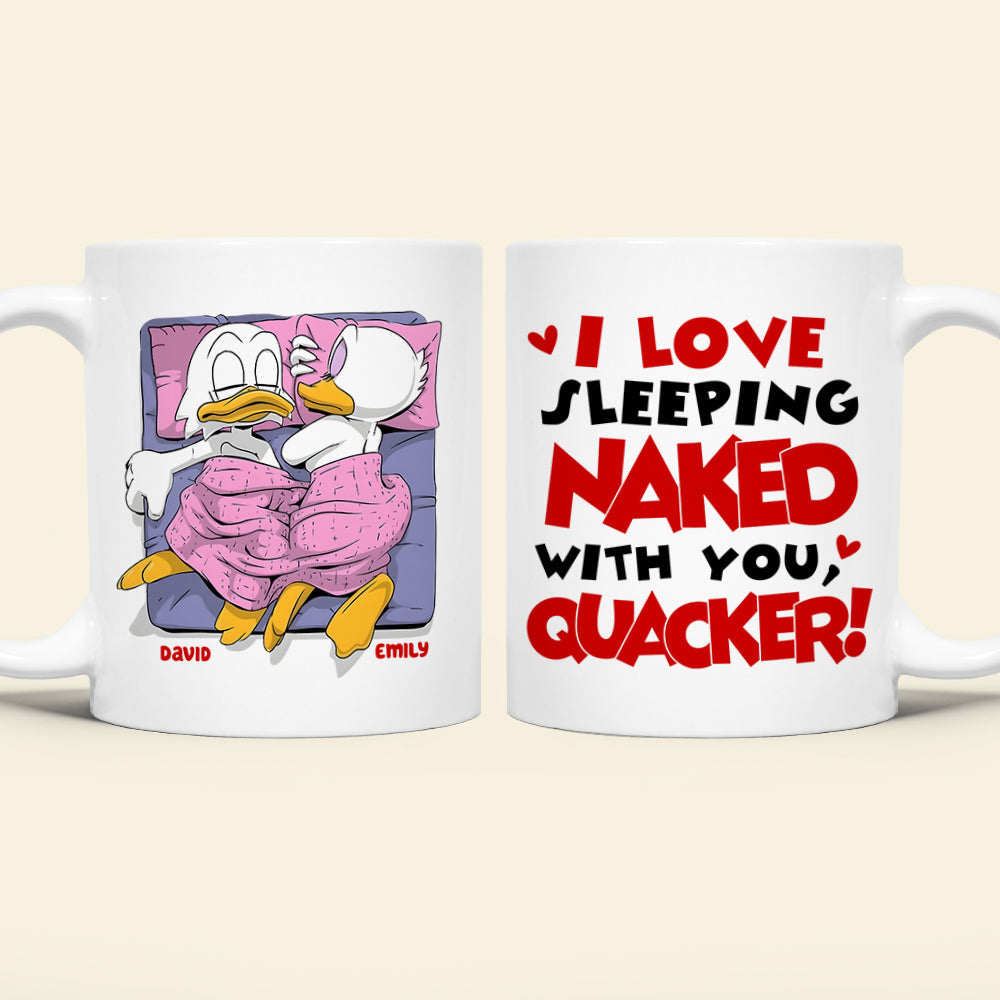 Custom Quirky Couple Mug Set - Cozy Ducks Design | Valentine's Day Gifts Coffee Mug PopCulturePrints