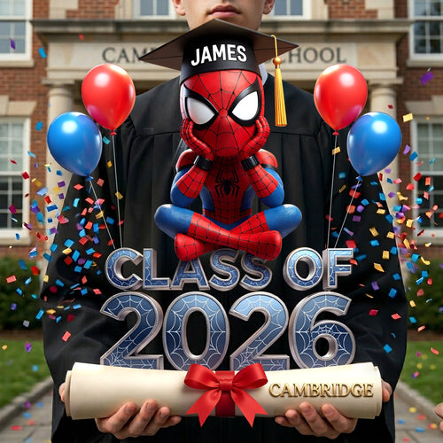 “Celebrate Success and Adventure” - Class Of 2026 Acrylic Plaque - Personalized Gift for Graduates, Friends, and Family Shaped Plaques PopCulturePrints