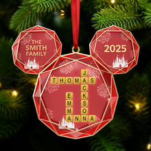 Load image into Gallery viewer, Create Lasting Memories with Our Crossword Family Ornament - Personalized Christmas Gift for Families, Friends, and Loved Ones Ornament PopCulturePrints
