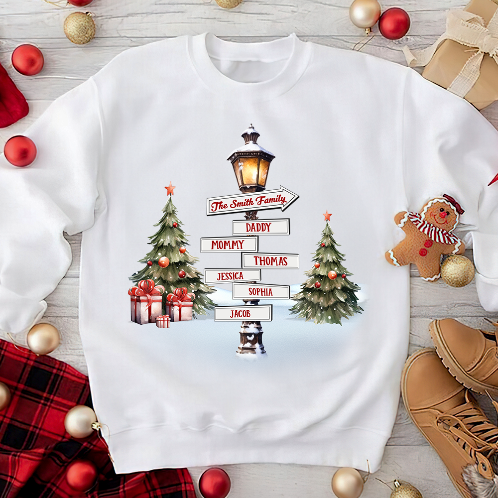 Custom Family Christmas Sweatshirt - Festive Holiday Gift