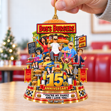 Load image into Gallery viewer, 15th Anniversary Christmas Ornament - Personalized Gift for Family and Friends Ornament PopCulturePrints
