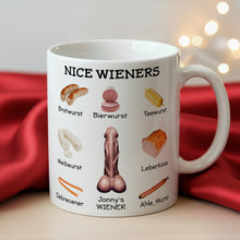 Load image into Gallery viewer, Nice Wieners - Funny Naughty Coffee Mug - Personalized Gifts for Him Coffee Mug PopCulturePrints
