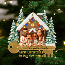 Load image into Gallery viewer, Celebrate Family Love: Personalized Housewarming Christmas Ornament - Custom Photo Gift for Families Ornament PopCulturePrints
