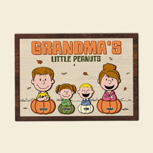 Load image into Gallery viewer, Personalized Grandma&#39;s Little Peanuts Wood Sign
