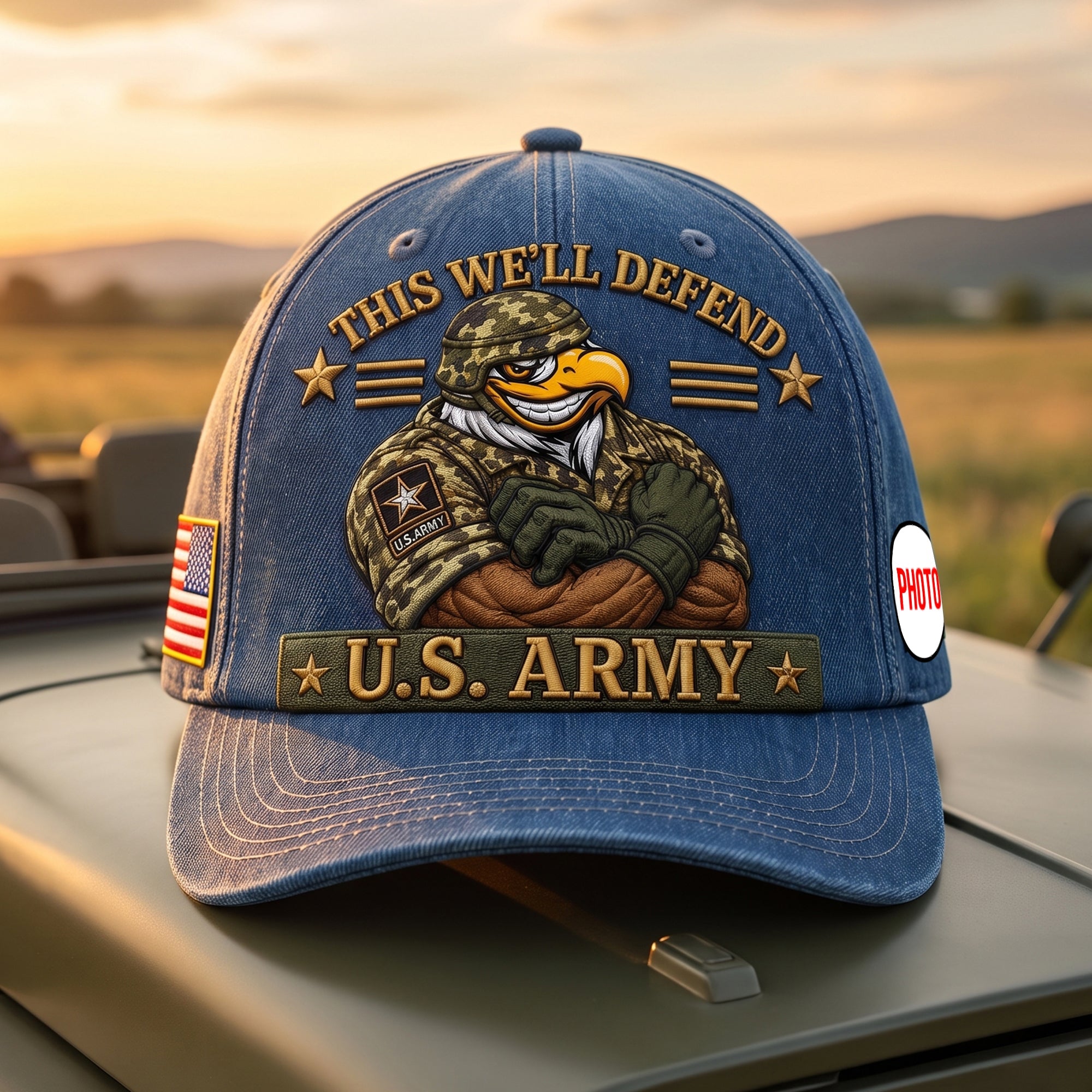 Veteran Pride Personalized Classic Cap 03NAQN150726 Caps PopCulturePrints