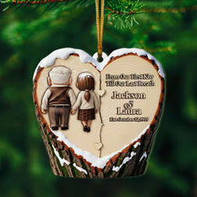 Load image into Gallery viewer, From Our First Kiss Till Our Last Breath - Holding Hands Old Couple Ornament - Personalized Christmas Anniversary Gift for Couples Ornament PopCulturePrints
