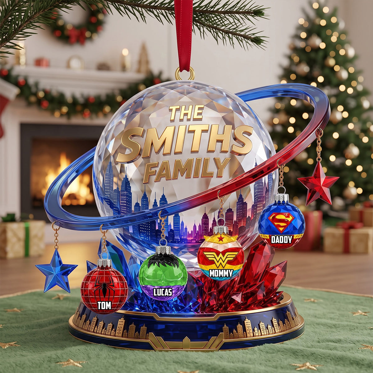 Celebrate Your Family: Customized Family Ornament - Personalize Your Christmas Gift