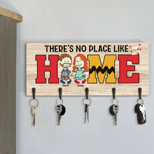 Load image into Gallery viewer, Personalized Cartoon Couple Key Hanger - There&#39;s No Place Like Home
