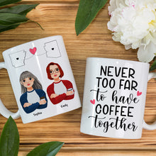 Load image into Gallery viewer, Personalized Long Distance Relationship Coffee Mug Coffee Mug PopCulturePrints
