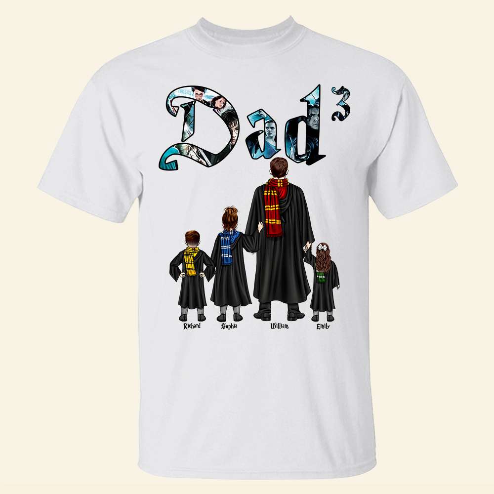 Personalized Wizard Family Dad T-Shirt