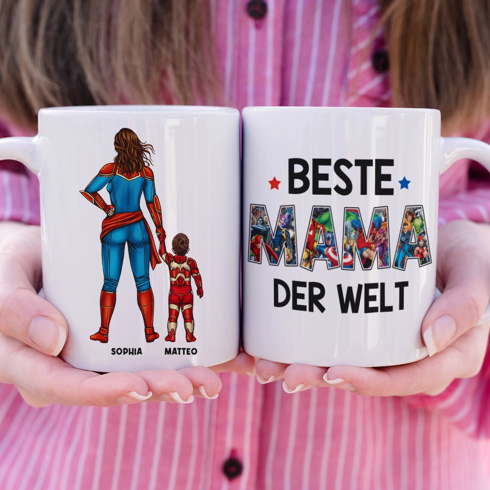 Customized Mug - Best Mom in the World - Mother's Day Gift Coffee Mug PopCulturePrints