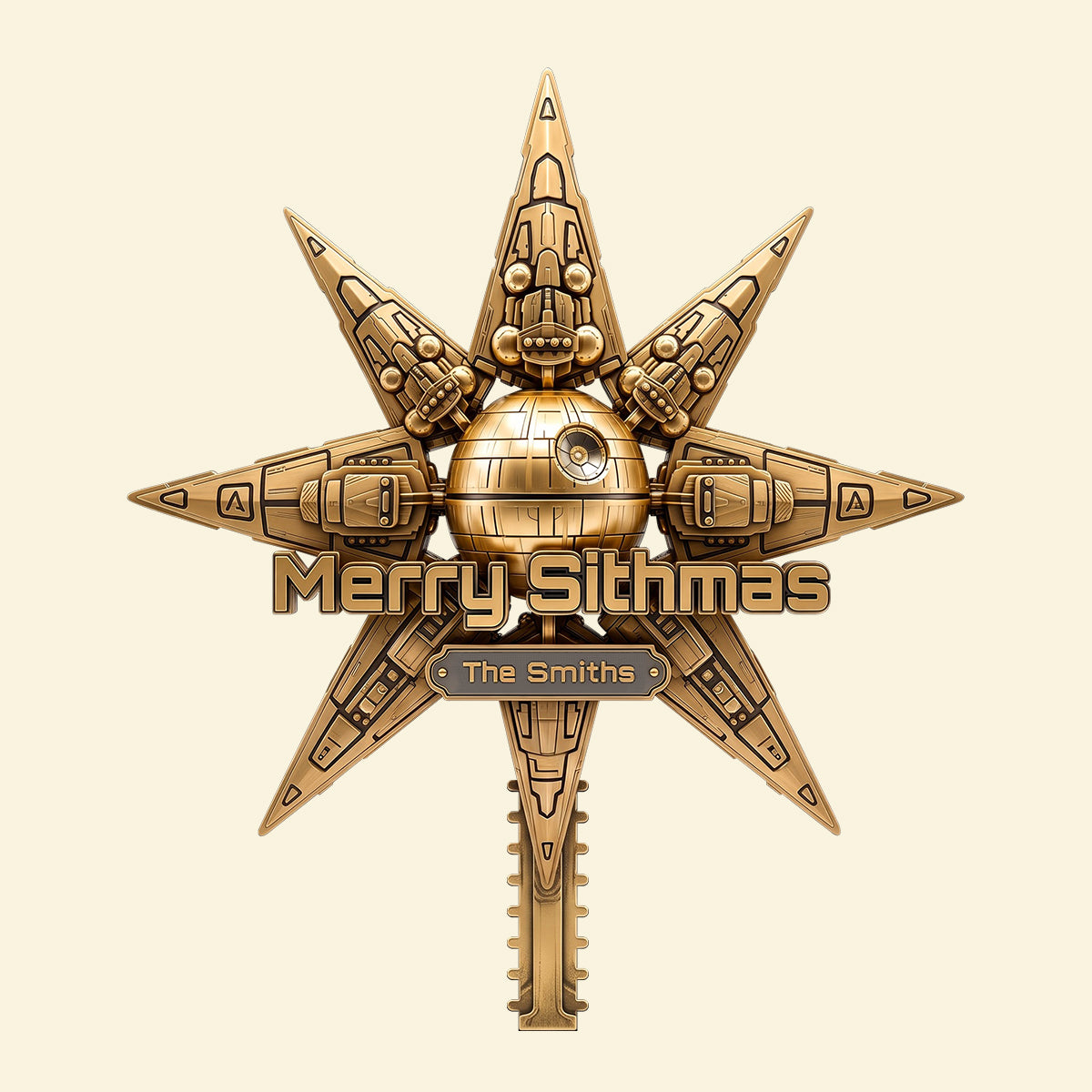 Space Adventure Tree Topper - Personalized Christmas Gifts 03hutn081026 Ornament PopCulturePrints