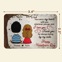 Load image into Gallery viewer, Personalized Couple Wallet Card - Heartfelt Gift for Love Wallet Card PopCulturePrints
