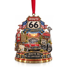 Load image into Gallery viewer, Celebrate the Journey - 100th Anniversary Christmas Ornament - Personalized Gifts for Speed Lovers Ornament PopCulturePrints
