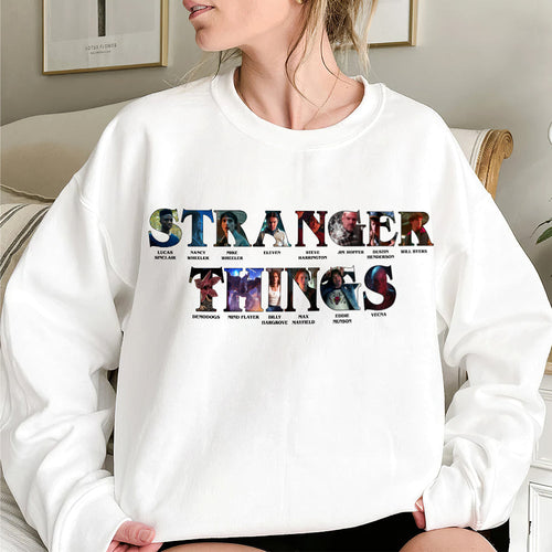 “Experience the Upside Down” - Custom Stranger Things Sweatshirt - Unique Gift for Movie Lovers Shirts PopCulturePrints