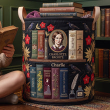 Load image into Gallery viewer, Victorian Literature Collection Quilted Laundry Basket - Personalized Gifts For Book Lovers 04qhlu130726 Laundry Basket PopCulturePrints
