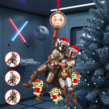 Load image into Gallery viewer, Celebrate Togetherness: Playful Galactic Family Tree Ornament - Personalized Gifts For Family Ornament PopCulturePrints
