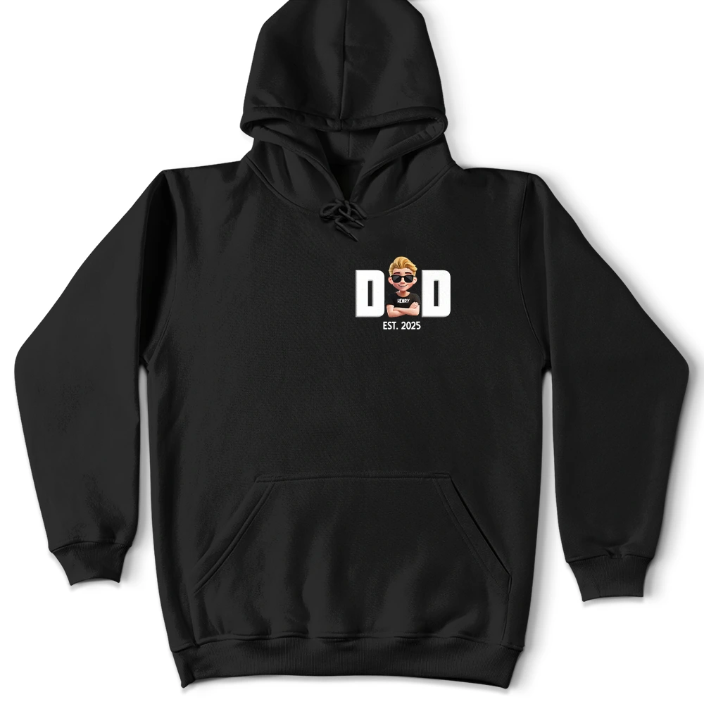 "Celebrate Dad with a Unique Personalized T-Shirt - Custom Gift for Father, Grandpa, or New Dad" T-shirt PopCulturePrints