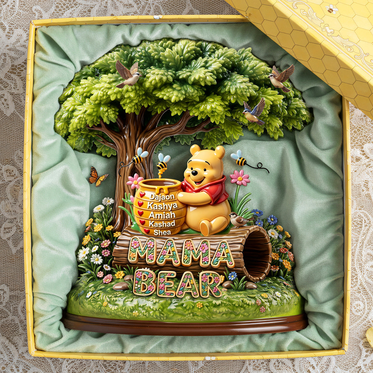 “Because you’re the best, Mom!” - Adorable Mama Acrylic Plaque - Personalized Gifts for Mom, Grandma, and More Shaped Plaques PopCulturePrints