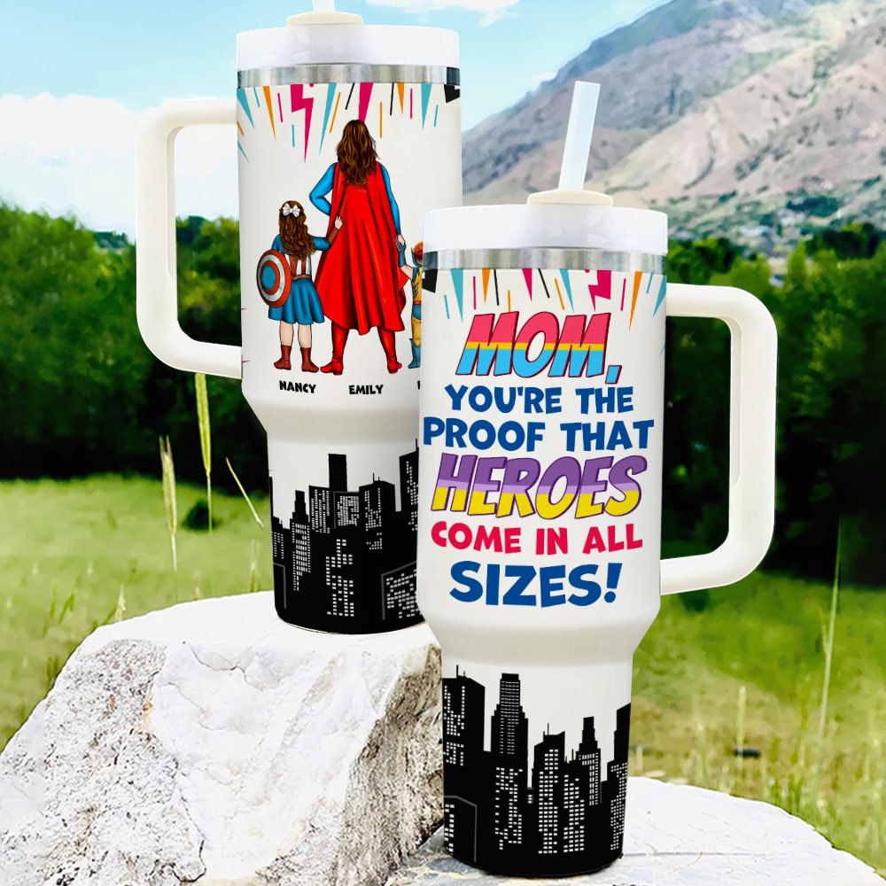 Personalized Superhero Pencil Case for Kids Tumbler Cup PopCulturePrints