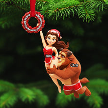 Load image into Gallery viewer, Celebrate Love with a Twist - Personalized Naughty Couple Acrylic Ornament Ornament PopCulturePrints
