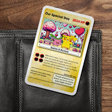 Load image into Gallery viewer, Personalized Couple's Gaming Theme Aluminum Wallet Card Wallet Card PopCulturePrints

