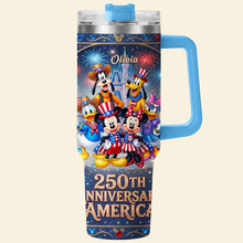 Load image into Gallery viewer, Celebrate America with a Fun Twist - Personalized 40oz Tumbler for True Patriots
