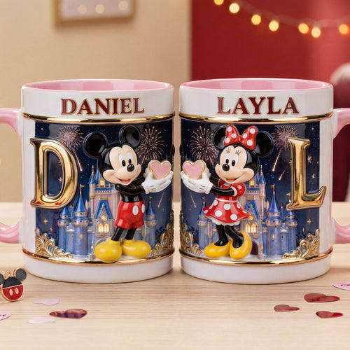 Love in Every Sip: Personalized Alphabet Couple Coffee Mug - Unique Gift for Any Occasion Coffee Mug PopCulturePrints