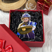 Load image into Gallery viewer, Personalized Baseball Player Christmas Ornament Ornament PopCulturePrints
