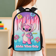 Load image into Gallery viewer, &quot;Aloha Vibes Only! Let Your Style Shine - Personalized School Bag for Kids&quot; Backpack PopCulturePrints
