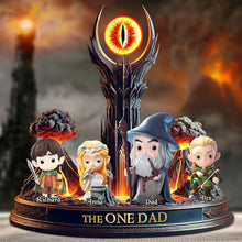 Load image into Gallery viewer, &quot;The One Dad: A Hero&#39;s Legacy&quot; - Customizable Acrylic Plaque Gift for Fathers, Grandfathers, and Dads Shaped Plaques PopCulturePrints

