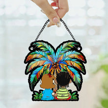 Load image into Gallery viewer, Personalized Couple Suncatcher Ornament - Tropical Theme Suncatcher PopCulturePrints
