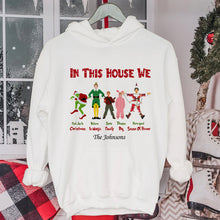 Load image into Gallery viewer, Personalized Christmas Movie Family Shirt
